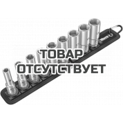 Набор торцевых головок WERA Belt B Deep 1 3/8", 9 пр., 8/10/12/13/15/16/17/18/19 мм 004545