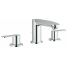Смеситель для раковины GROHE Eurostyle Cosmopolitan на 3 отверстия с донным клапаном, хром 