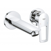 Смеситель для раковины GROHE BauLoop скрытого монтажа на 2 отверстия, в комплекте с монтажной частью, хром