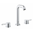 Смеситель для раковины GROHE Essence на 3 отверстия с донным клапаном, хром 
