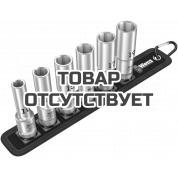 Набор торцевых головок WERA Belt C Deep 1 глубоких 1/2", 6 пр., 10/13/15/16/17/19 x 83 мм 004565