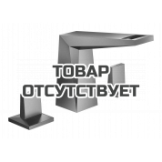 Смеситель для раковины GROHE Allure Brilliant на 3 отверстия, с донным клапаном и низким изливом, темный графит матовый 