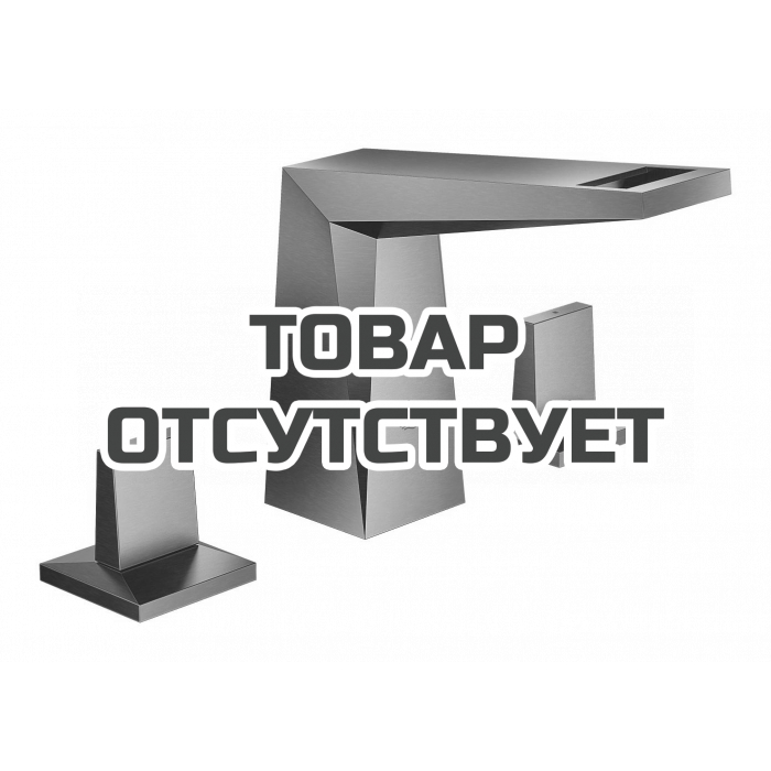Смеситель для раковины GROHE Allure Brilliant на 3 отверстия, с донным клапаном и низким изливом, темный графит матовый 