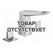 Смеситель для раковины GROHE Allure Brilliant на 3 отверстия, с донным клапаном и низким изливом, суперсталь 