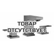 Смеситель для раковины GROHE Eurocube на 3 отверстия, темный графит матовый 