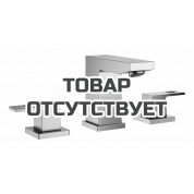 Смеситель для раковины GROHE Eurocube на 3 отверстия, суперсталь 