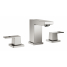 Смеситель для раковины GROHE Eurocube на 3 отверстия, суперсталь 