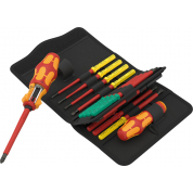 Набор насадок WERA Kraftform Kompakt VDE 17 RA 1 Tool Finder с отвёрткой-битодержателем c трещоткой, 17 предметов 006618