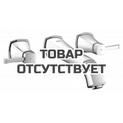 Внешняя часть смесителя для раковины GROHE Grandera на 3 отверстия (вынос 234 мм), хром/золото 