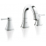 Смеситель для раковины GROHE Grandera на 3 отверстия, с донным клапаном, S-Size, хром 
