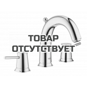 Смеситель для раковины GROHE BauClassic на 3 отверстия, двухвентильный, хром 
