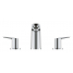 Смеситель для раковины GROHE BauEdge на 3 отверстия, хром 