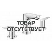 Смеситель для раковины GROHE BauEdge на 3 отверстия, хром 