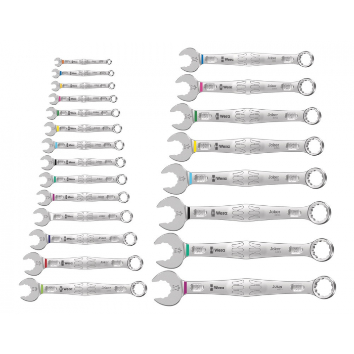 Набор ключей гаечных комбинированных WERA 6003 Joker 22 Set 1 22 пр., 5.5 - 32 мм 020232
