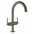 Смеситель для раковины GROHE Atrio двухвентильный, темный графит матовый 