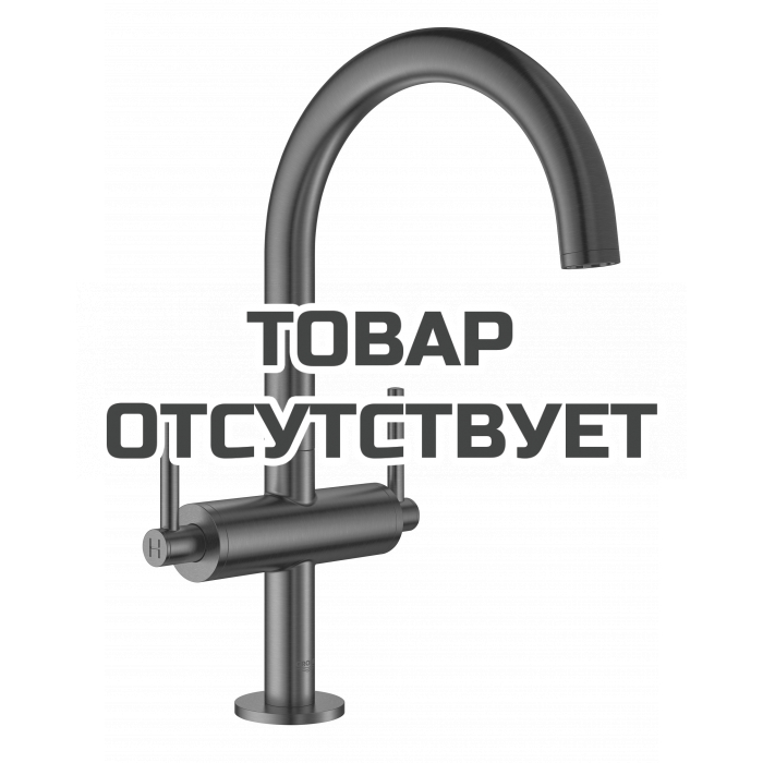 Смеситель для раковины GROHE Atrio двухвентильный, темный графит матовый 