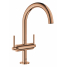 Смеситель для раковины GROHE Atrio двухвентильный, теплый закат глянец 