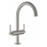 Смеситель для раковины GROHE Atrio двухвентильный, суперcталь 