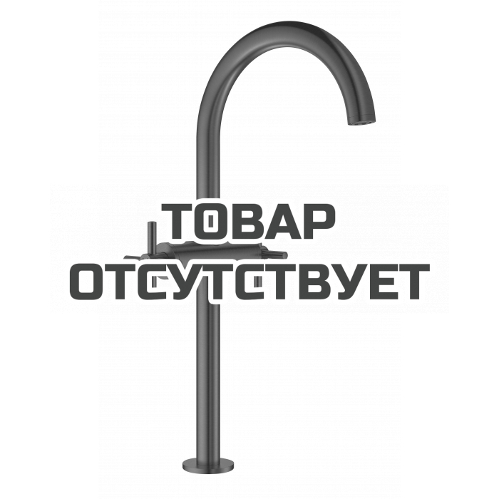 Смеситель для раковины GROHE Atrio двухвентильный, XL-Size, темный графит матовый 