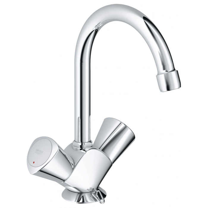 Смеситель для раковины GROHE Costa S на 1 отверстие, с цепочкой, хром 