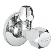 Вентиль угловой GROHE 1/2″-3/8″ для подключения смесителей, хром 