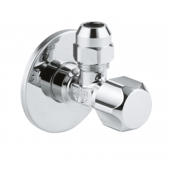 Вентиль угловой GROHE 1/2″-3/8″ для подключения смесителей, хром 