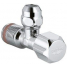 Угловой вентиль GROHE с металлической розеткой и уплотнительным кольцом, 1/2&quot;*3/8&quot;, хром 