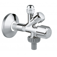 Вентиль угловой GROHE комбинированный 1/2&Prime;-3/8&Prime; для подключения смесителей, хром 