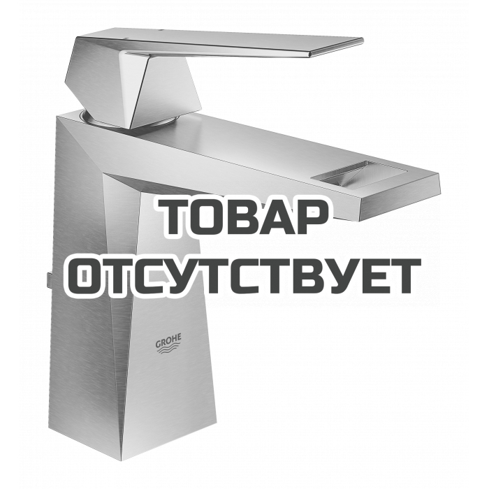 Смеситель для раковины GROHE Allure Brilliant, гладкий корпус, суперсталь 