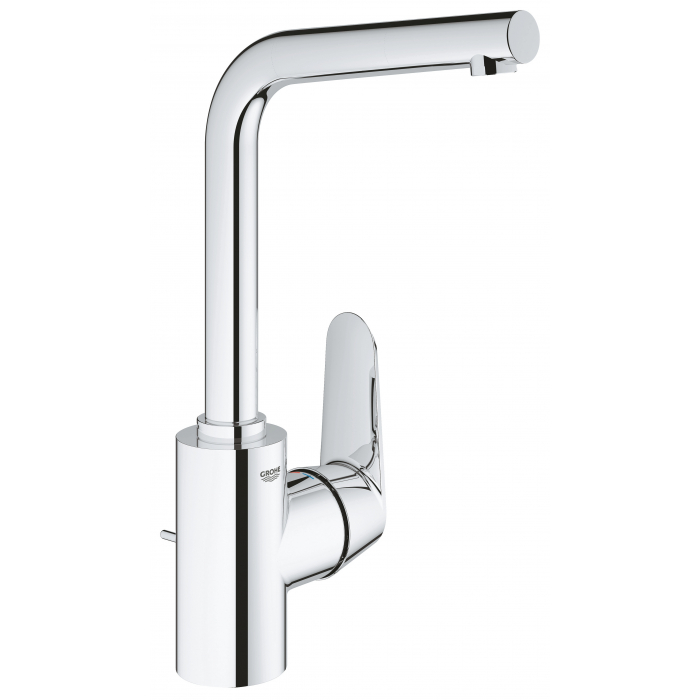 Смеситель для раковины GROHE Eurodisc Cosmopolitan с высоким изливом, хром (23054003)