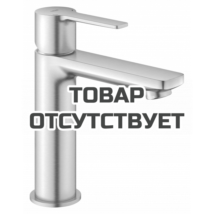 Смеситель для раковины GROHE Lineare с донным клапаном, суперсталь 