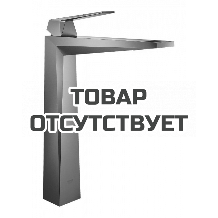 Смеситель для раковины GROHE Allure Brilliant, XL-Size, гладкий корпус, темный графит матовый 
