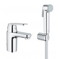 Смеситель для раковины GROHE Eurosmart Cosmopolitan с цепочкой и гигиеническим душем, S-Size, хром 