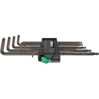 Набор Г-образных ключей WERA 967/9 TORX XL 1 удлиненные с шаром 9 пр., TX 8/9/10/15/20/25/27/30/40 024460