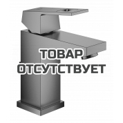 Смеситель для раковины GROHE Eurocube с донным клапаном, темный графит матовый 