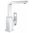 Смеситель для раковины GROHE Eurocube с донным клапаном, высоким изливом и ограничением расхода воды, хром 