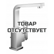 Смеситель для раковины GROHE Eurocube с донным клапаном и высоким изливом, суперсталь 