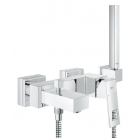 Смеситель для ванны GROHE Eurocube с душевым гарнитуром, хром 