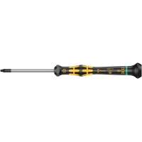 Отвёртка WERA 1567 TORX BO ESD Kraftform Micro антистатическая прецизионная TX 8 H x 60 мм с отверстием под штифт 030114