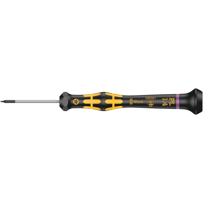 Отвёртка WERA 1573 Pentalobe ESD Kraftform Micro антистатическая прецизионная PL 1.4 x 40 мм 030331