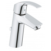 Смеситель для раковины GROHE Eurosmart с донным клапаном, M-Size, хром 