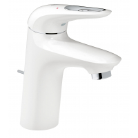 Смеситель для раковины GROHE Eurostyle с донным клапаном и энергосберегающим картриджем, белая луна 