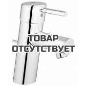 Смеситель для раковины GROHE Concetto с донным клапаном и энергосберегающим картриджем, хром 