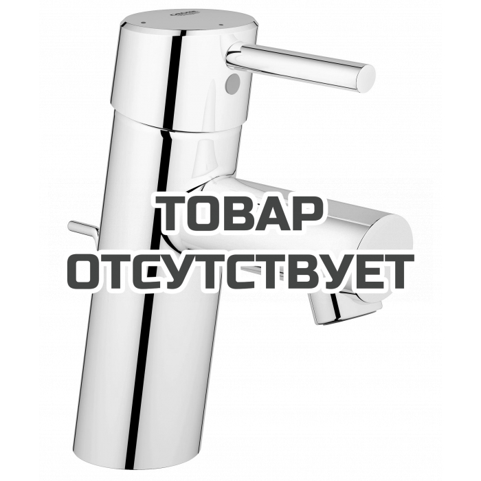 Смеситель для раковины GROHE Concetto с донным клапаном и энергосберегающим картриджем, хром 