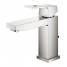 Смеситель для раковины GROHE Eurocube с донным клапаном, суперсталь 