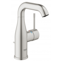 Смеситель для раковины GROHE Essence с донным клапаном, суперсталь 