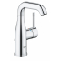 Смеситель для раковины GROHE Essence с цепочкой и средним изливом, хром 