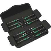 Набор отвёрток WERA Kraftform Micro 12 Electronics 1 прецизионных, 12 пр., PH/TX BO/IPR/SL/HEX внутр/Microstix 073677