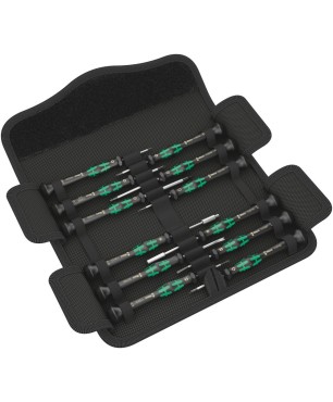Набор отвёрток WERA Kraftform Micro 12 Electronics 1 прецизионных, 12 пр., PH/TX BO/IPR/SL/HEX внутр/Microstix 073677