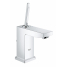 Смеситель для раковины GROHE Eurocube Joy с донным клапаном, низкий излив, хром 